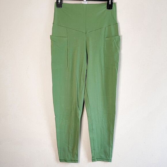 Aerie Green Real Me Hi Rise 7/8 Legging L - Picture 1 of 10